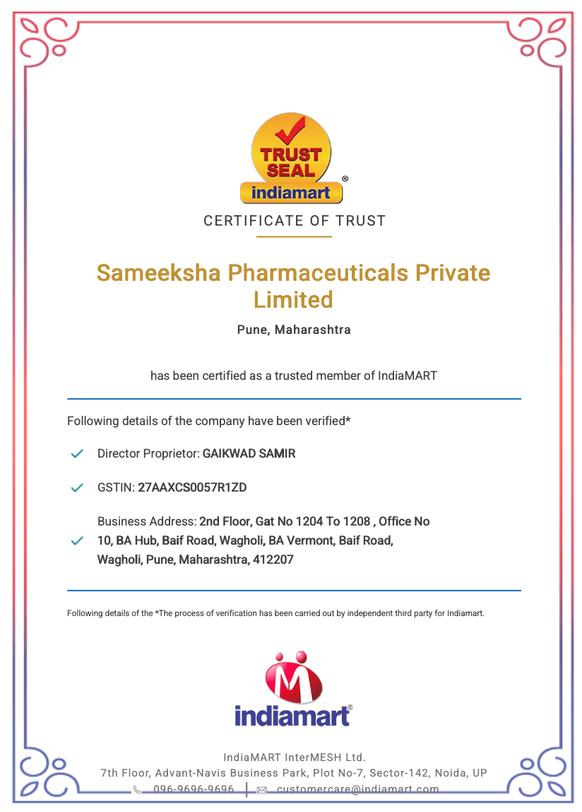 Indiamart Trustseal Certificate