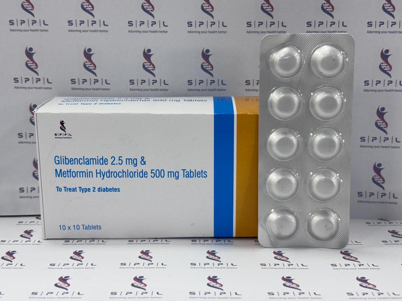Glibenclamide 2.5 mg & Metformin Hydrochloride 500 mg Tablets